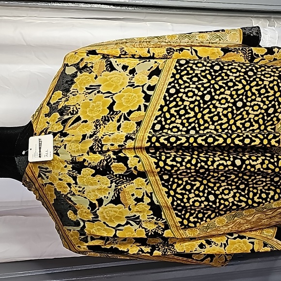 SOLD FREE PEOPLE Beguiled Patchwork Burnout Velvet Kimono NEW ONE SIZE - Picture 8 of 13